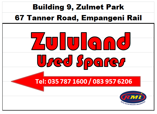 Zululand Used Spares - Car Spare Parts Business Logo