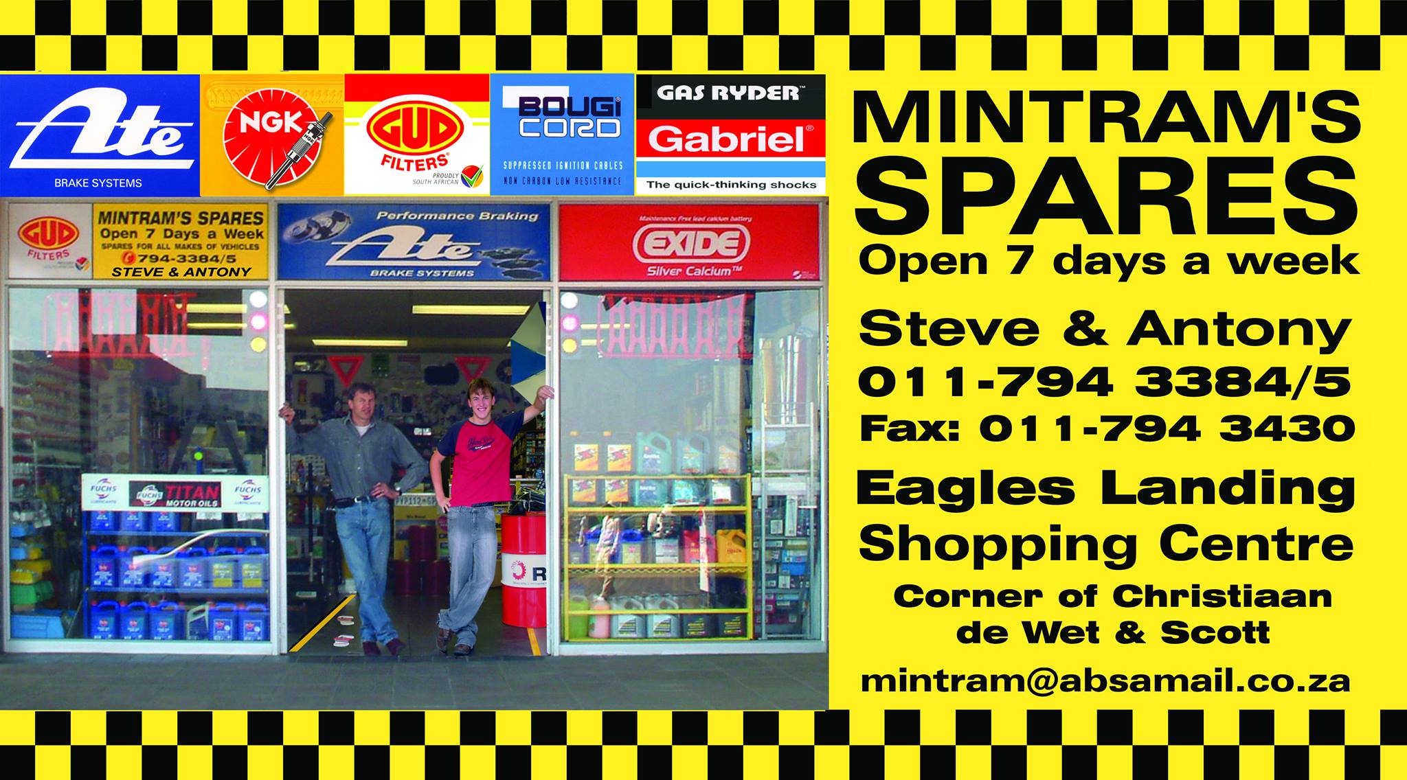 Mintrams Spares - Car Spare Parts Business Logo